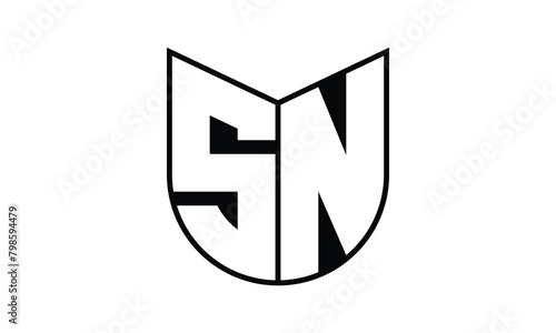 SN initial letter bat icon gaming logo design vector template. batman logo, sports logo, monogram, polygon, war game, symbol, playing logo, abstract, fighting, typography, icon, minimal, wings, battle