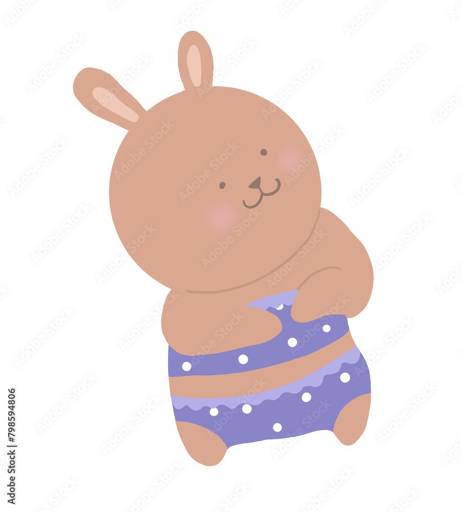 Fototapeta premium 수영복 토끼