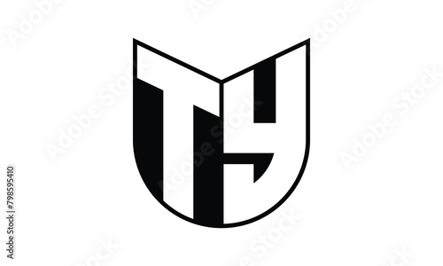 TY initial letter bat icon gaming logo design vector template. batman logo, sports logo, monogram, polygon, war game, symbol, playing logo, abstract, fighting, typography, icon, minimal, wings, battle