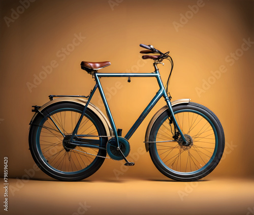 Cool bicycle in studio
