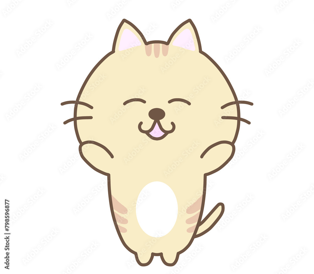 笑顔で喜ぶねこ 笑顔で喜ぶねこ