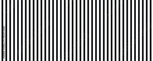 Black on white abstract perspective line stripes with dimensional effect isolated on white background.	