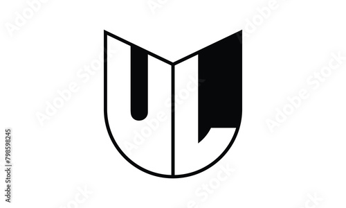 UL initial letter bat icon gaming logo design vector template. batman logo, sports logo, monogram, polygon, war game, symbol, playing logo, abstract, fighting, typography, icon, minimal, wings, battle