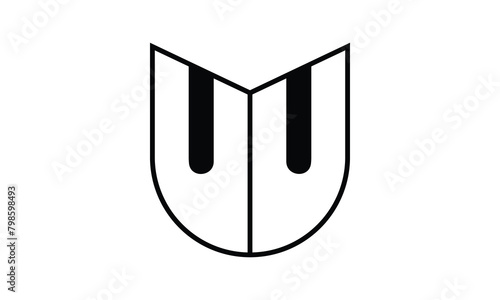 UU initial letter bat icon gaming logo design vector template. batman logo, sports logo, monogram, polygon, war game, symbol, playing logo, abstract, fighting, typography, icon, minimal, wings, battle