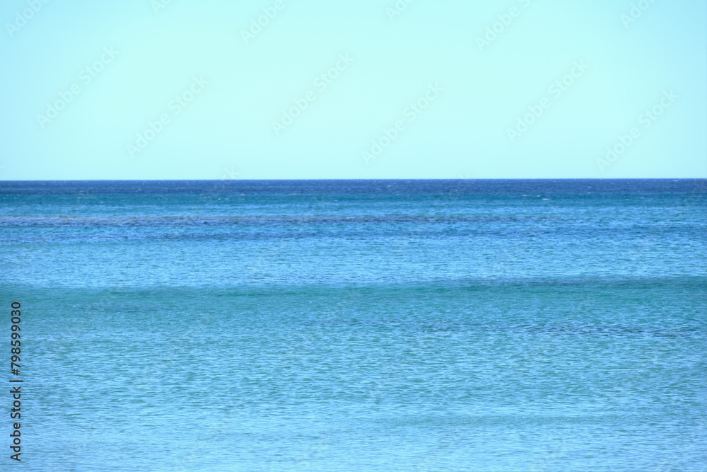 Blue and clear Mediterranean sea water.