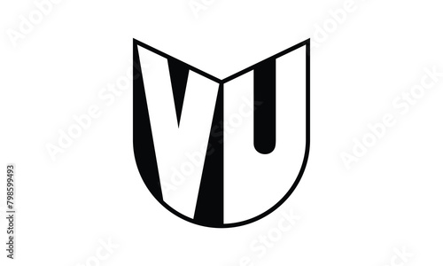 VU initial letter bat icon gaming logo design vector template. batman logo, sports logo, monogram, polygon, war game, symbol, playing logo, abstract, fighting, typography, icon, minimal, wings, battle