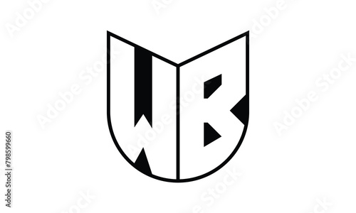 WB initial letter bat icon gaming logo design vector template. batman logo, sports logo, monogram, polygon, war game, symbol, playing logo, abstract, fighting, typography, icon, minimal, wings, battle