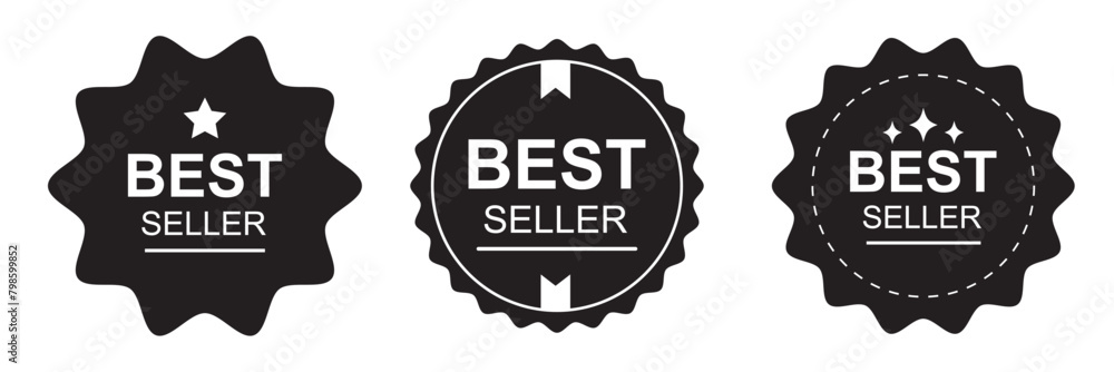 Best Seller Badge Logo Design Template For Business Product Vector Illustration, eps10 Best Seller Badge Logo Design Template For Business Product Vector Illustration, eps10