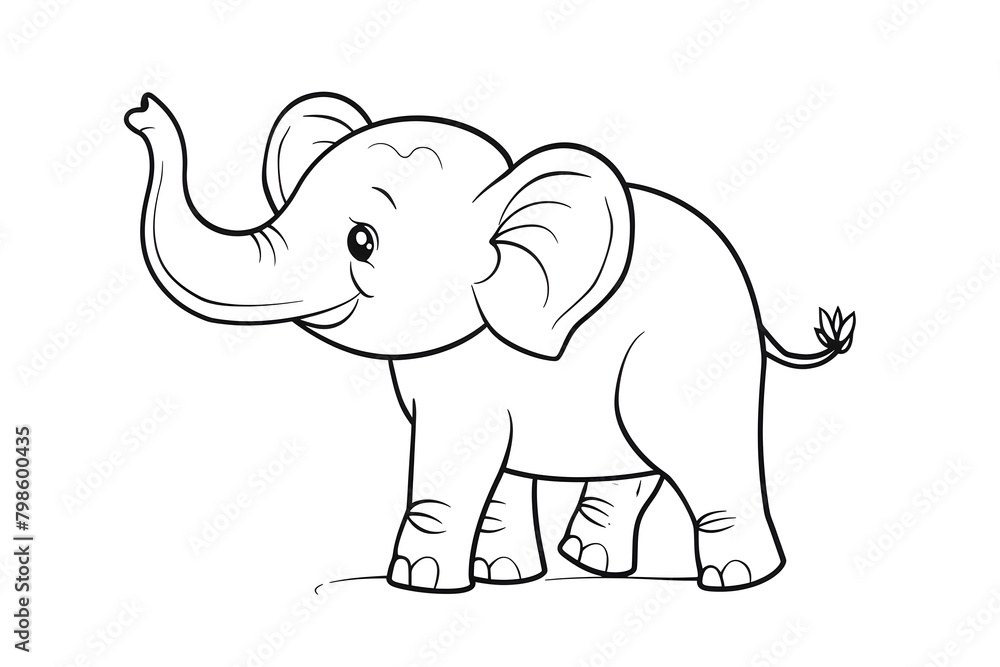 Obraz premium Educational Coloring Page for Kids
