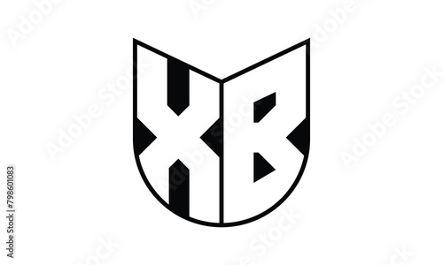 XB initial letter bat icon gaming logo design vector template. batman logo, sports logo, monogram, polygon, war game, symbol, playing logo, abstract, fighting, typography, icon, minimal, wings, battle