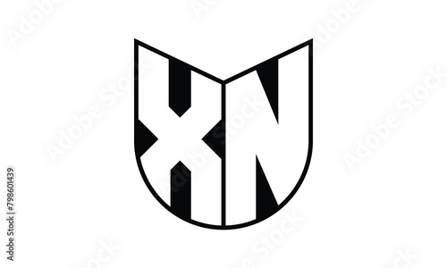 XN initial letter bat icon gaming logo design vector template. batman logo, sports logo, monogram, polygon, war game, symbol, playing logo, abstract, fighting, typography, icon, minimal, wings, battle