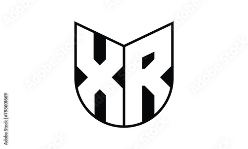 XR initial letter bat icon gaming logo design vector template. batman logo, sports logo, monogram, polygon, war game, symbol, playing logo, abstract, fighting, typography, icon, minimal, wings, battle