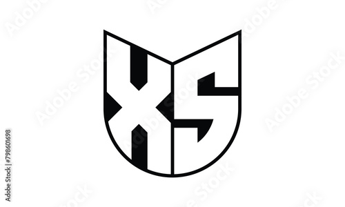 XS initial letter bat icon gaming logo design vector template. batman logo, sports logo, monogram, polygon, war game, symbol, playing logo, abstract, fighting, typography, icon, minimal, wings, battle