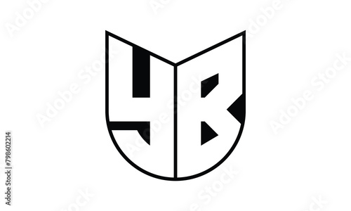 YB initial letter bat icon gaming logo design vector template. batman logo, sports logo, monogram, polygon, war game, symbol, playing logo, abstract, fighting, typography, icon, minimal, wings, battle