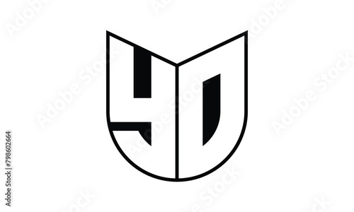 YO initial letter bat icon gaming logo design vector template. batman logo, sports logo, monogram, polygon, war game, symbol, playing logo, abstract, fighting, typography, icon, minimal, wings, battle