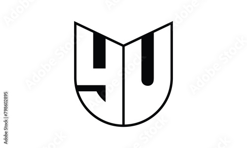 YU initial letter bat icon gaming logo design vector template. batman logo, sports logo, monogram, polygon, war game, symbol, playing logo, abstract, fighting, typography, icon, minimal, wings, battle