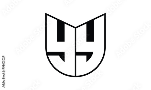 YY initial letter bat icon gaming logo design vector template. batman logo, sports logo, monogram, polygon, war game, symbol, playing logo, abstract, fighting, typography, icon, minimal, wings, battle
