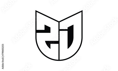 ZD initial letter bat icon gaming logo design vector template. batman logo, sports logo, monogram, polygon, war game, symbol, playing logo, abstract, fighting, typography, icon, minimal, wings, battle