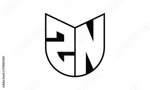 ZN initial letter bat icon gaming logo design vector template. batman logo, sports logo, monogram, polygon, war game, symbol, playing logo, abstract, fighting, typography, icon, minimal, wings, battle