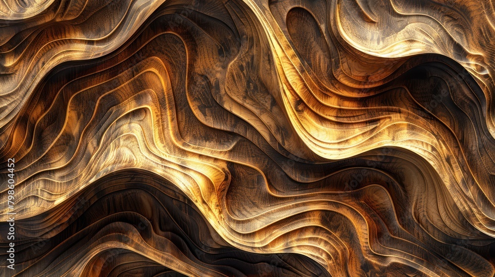 Abstract carving wooden background with organic whimsical shapes, natural eco colors and textures, lines, waves, holes and washes on the wood surface, AI generated Abstract carving wooden background with organic whimsical shapes, natural eco colors and textures, lines, waves, holes and washes on the wood surface, AI generated