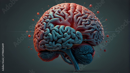 Design a captivating representation of human brain