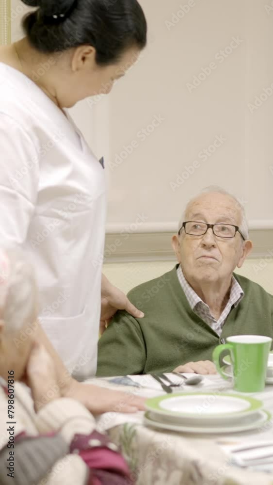 Senior complains about service at nursing home to the cook Senior complains about service at nursing home to the cook