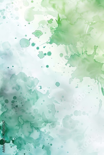 Aquarela verde menta