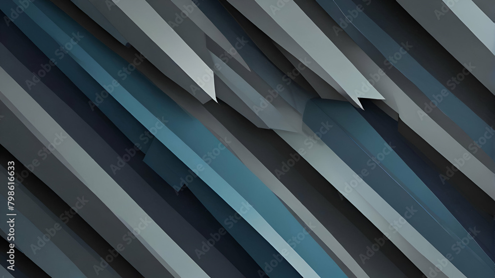 Obraz premium Craft a modern and futuristic abstract background featuring geometric arrows in shades of gray and blue