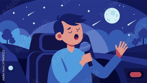 A teenager struggling with anxiety found comfort in singing alone in their car at night letting out all of their worries and fears through the power.