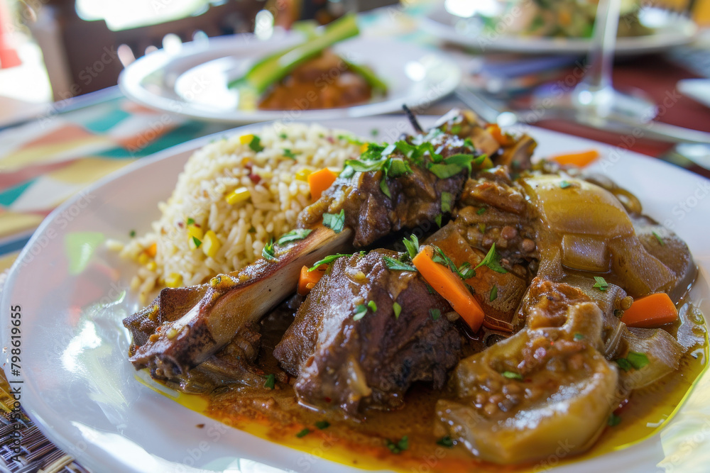 Savory Senegalese Dibi Display, Culinary World Tour, Food and Street Food Savory Senegalese Dibi Display, Culinary World Tour, Food and Street Food
