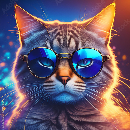 cat with sunglasses