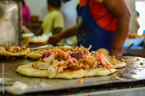 Savoring a Delicious Pupusa Moment, Culinary World Tour, Food and Street Food