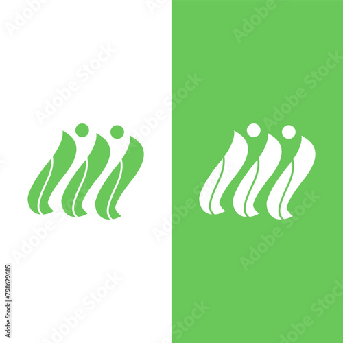 leaf green logo design and symbol