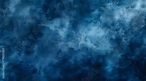 Abstract watercolor paint background dark blue color grunge texture for background, banner © Prasanth