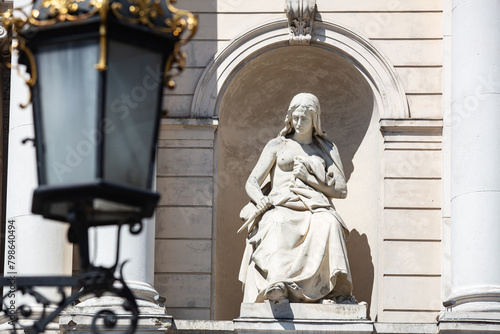 Closeup of Lviv opera house