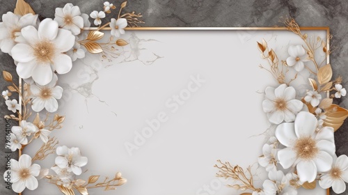 Elegant Floral Board with Japanese Text for Special Occasions
