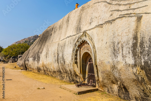 Barabar Caves said to be the oldest man made caves built by cutting these granite hills in Bihar