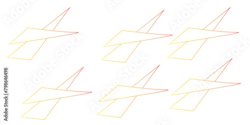 triangle shapes abstraction with fuzz peach color. Abstract background polygonal.	

