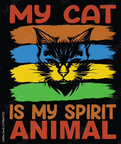 My Love Cat T-shirt Design