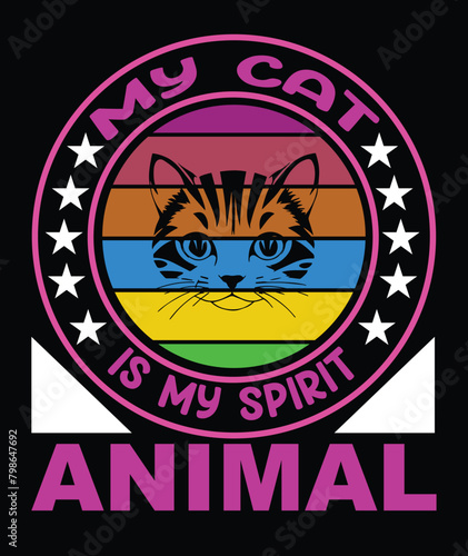My Love Cat T-shirt Design