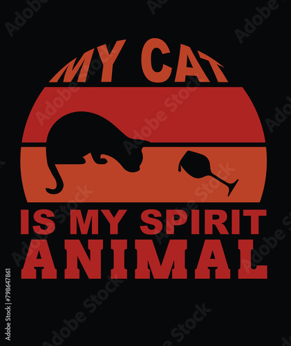 My Love Cat T-shirt Design