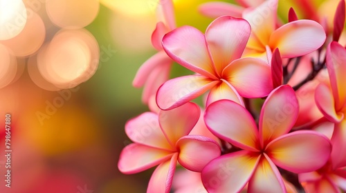 Pink Hawaiian tropical flower scent plant for aroma floral perfume