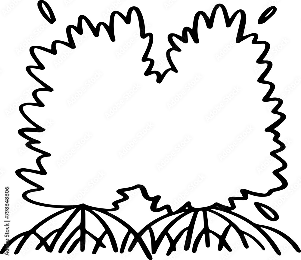 cute cartoon mangrove illustration. cute cartoon mangrove illustration.