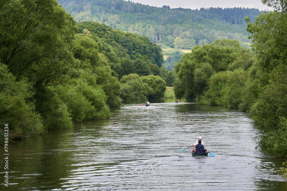 Mit dem Kanu unterwegs auf der Lahn