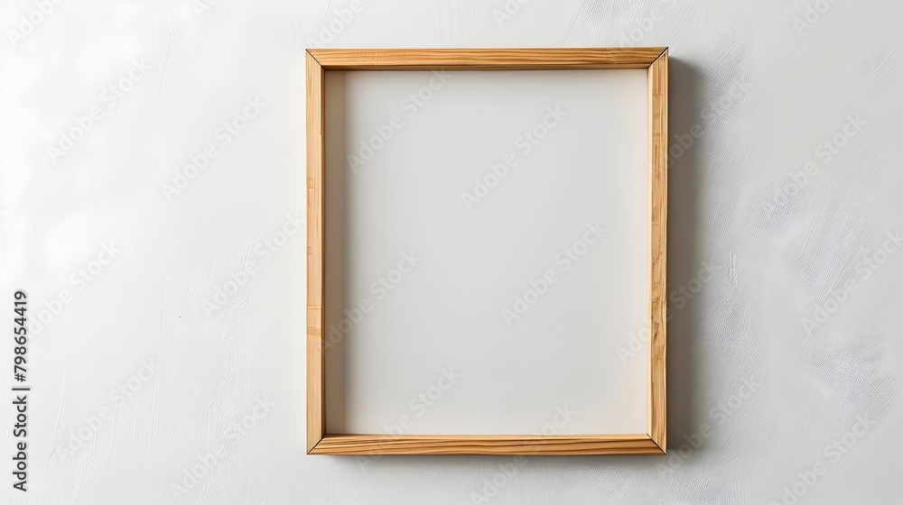 Minimalist Wooden Frame Elegantly Isolated on White Background,Exuding Modern Simplistic Design Minimalist Wooden Frame Elegantly Isolated on White Background,Exuding Modern Simplistic Design