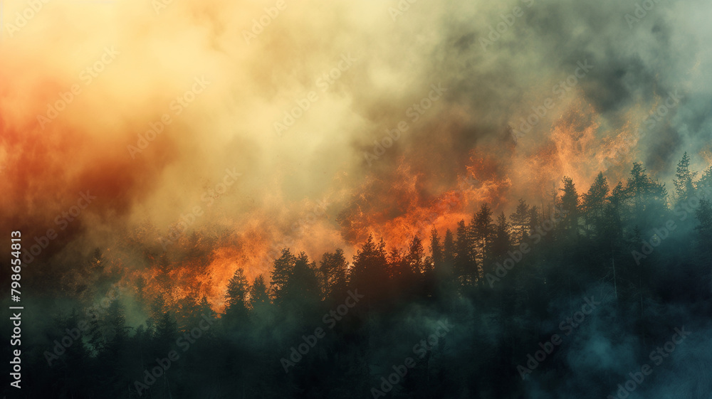Forest fires cause global warming. Forest fires cause global warming.
