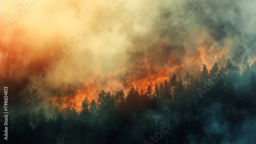 Forest fires cause global warming.