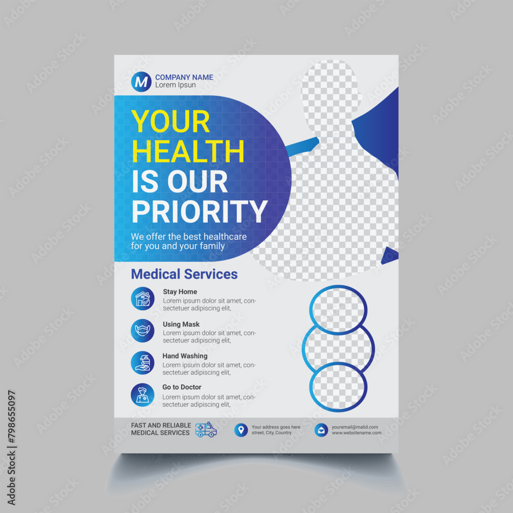 Fototapeta premium Medical Flyer 