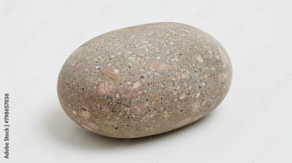 A large rock atop a white floor Adjacent is a white wall, and behind, another A large rock atop a white floor Adjacent is a white wall, and behind, another