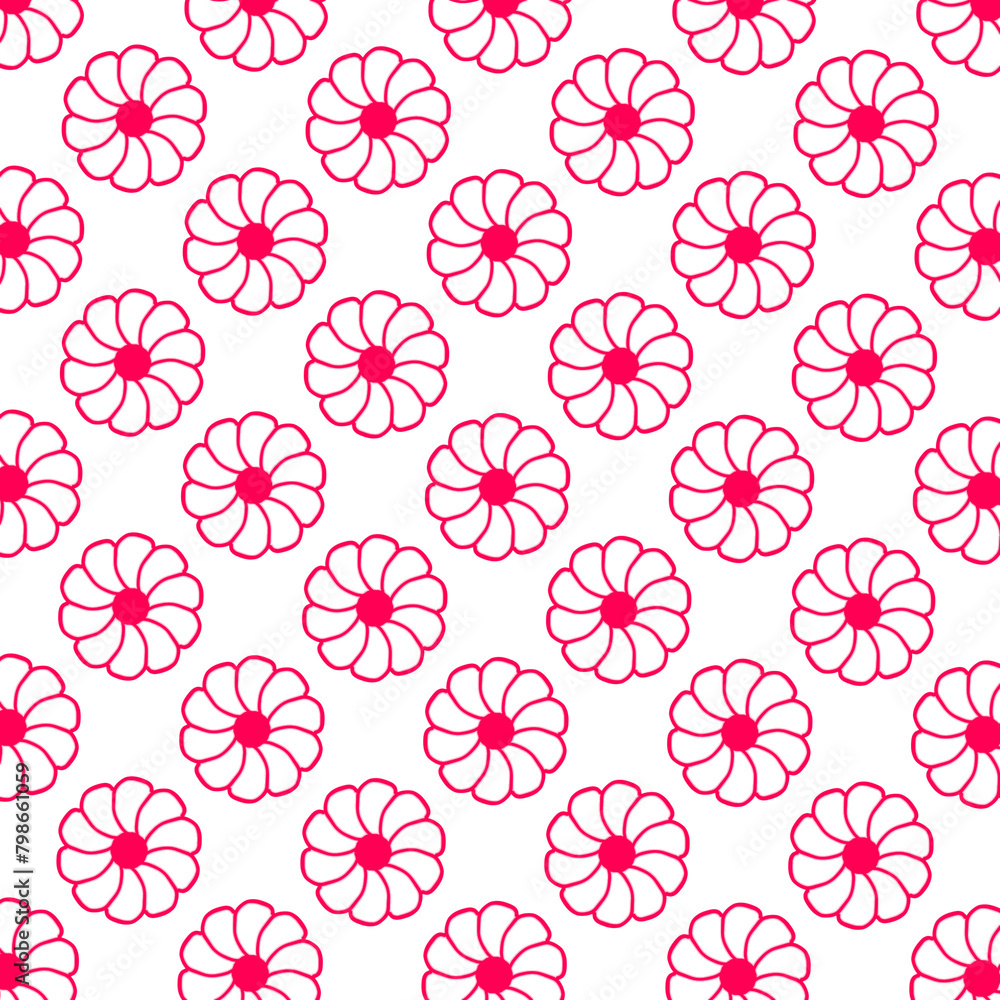seamless pattern with pink flowers seamless pattern with pink flowers